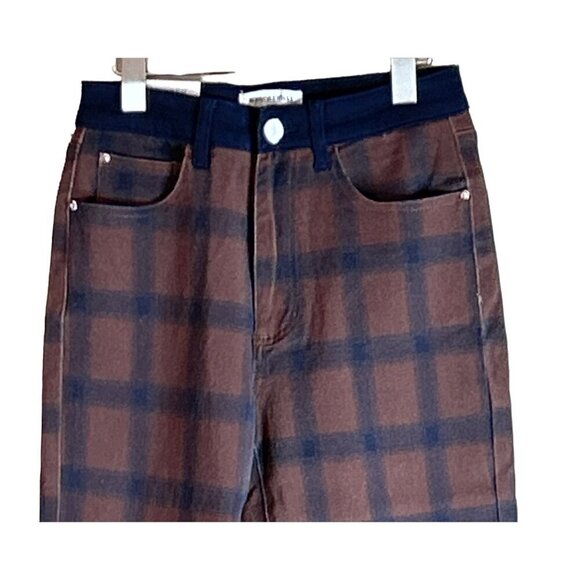 Weworewhat Women's Color Block Icon Jean Brown Navy Size 26 NWT - Picture 6 of 9